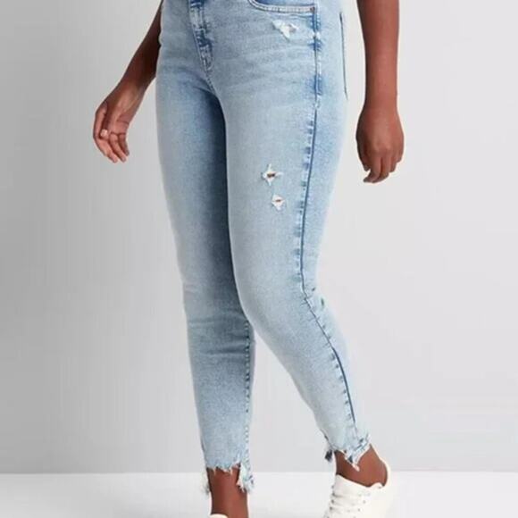 Lane Bryant Signature Fit High-Rise Pull-On Jegging Stone Light Wash Size 22 - Picture 1 of 8